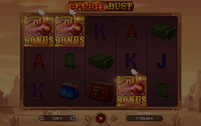 Bandit Bust Bonus Buy screen