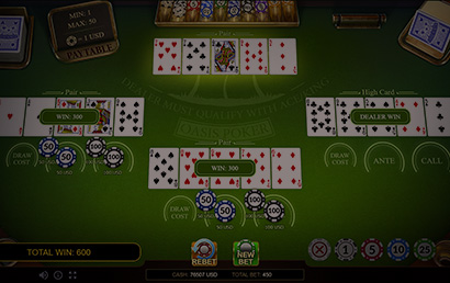 Oasis Poker Classic screen